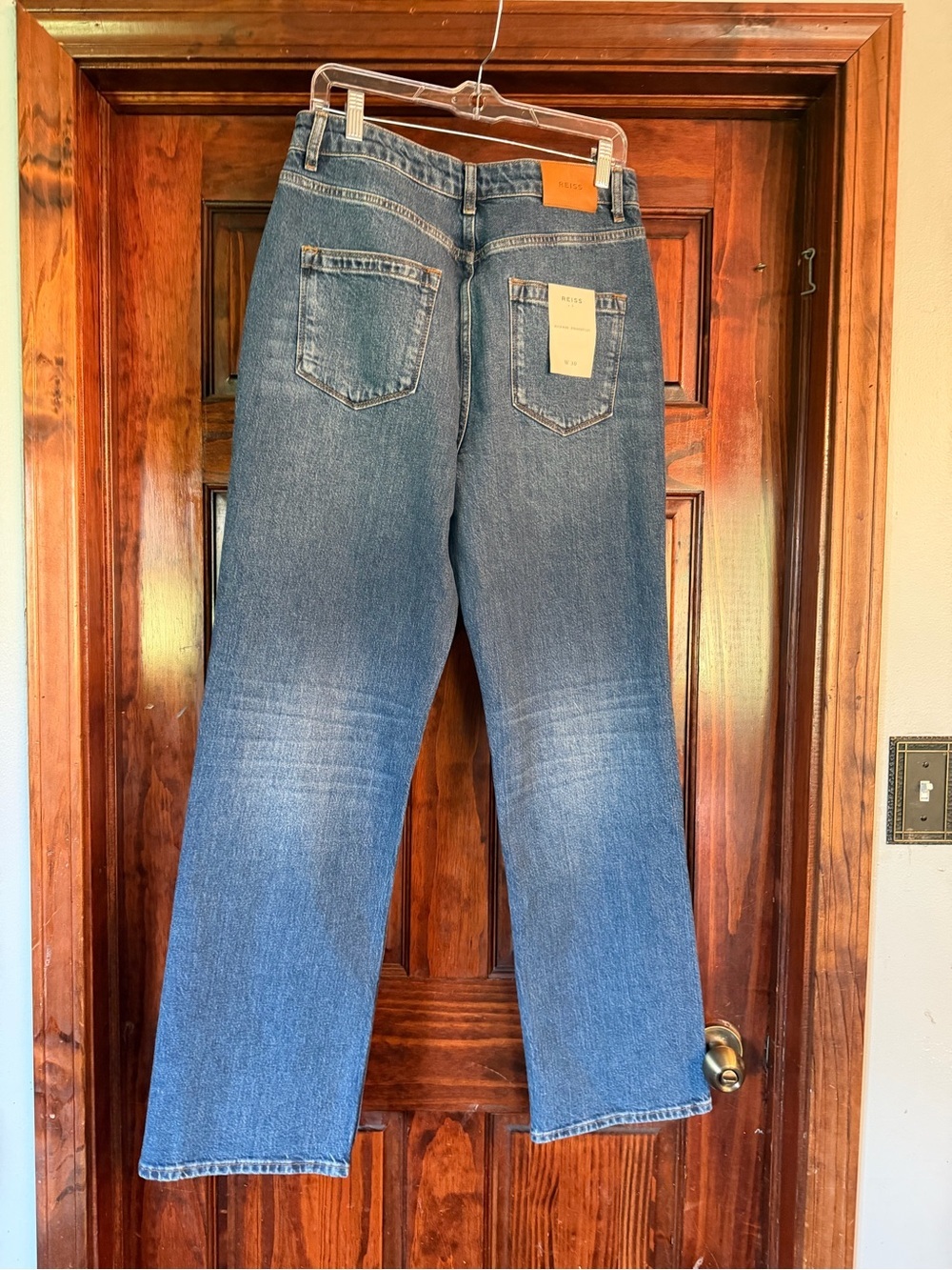 Reiss Mid Blue Straight Jeans - Picture 3 of 4